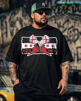 CM Punk Men's Plus Size Cotton T-Shirt